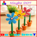 2015 wholesale polymer clay flower potted shaped design ballpoint pen logo printed